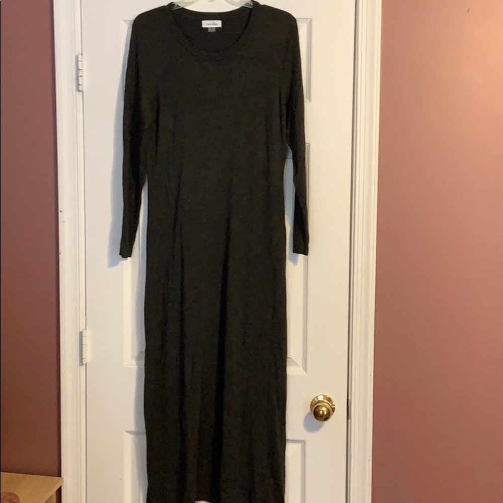 Calvin Klein knit maxi dress